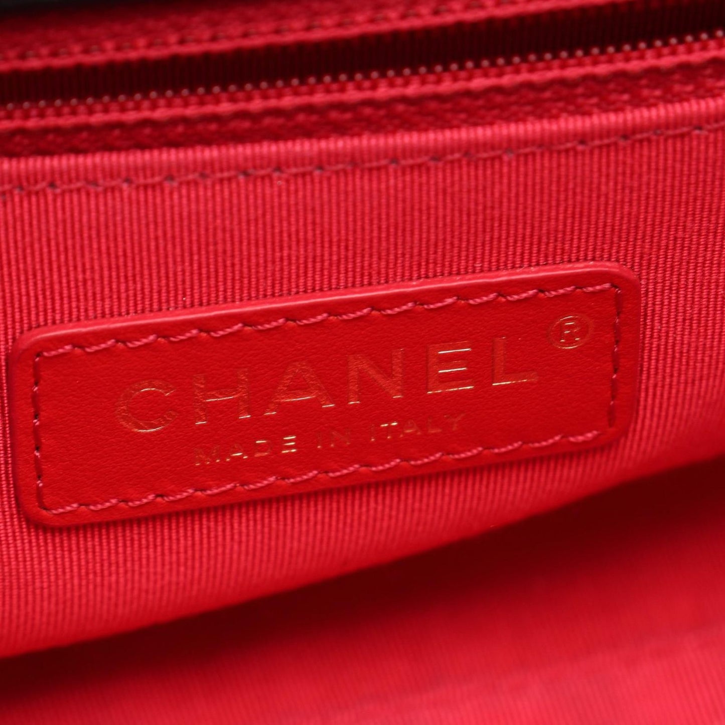 Chanel Shoulder Bag Quilted Logo Black Lambskin Chain — view 4