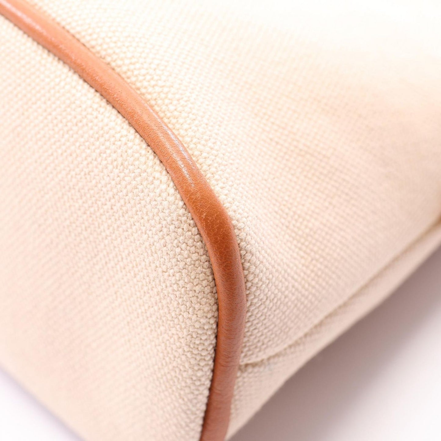 Hermes Pouch Bolide 20 01 Natural Canvas Leather Mini — view 6