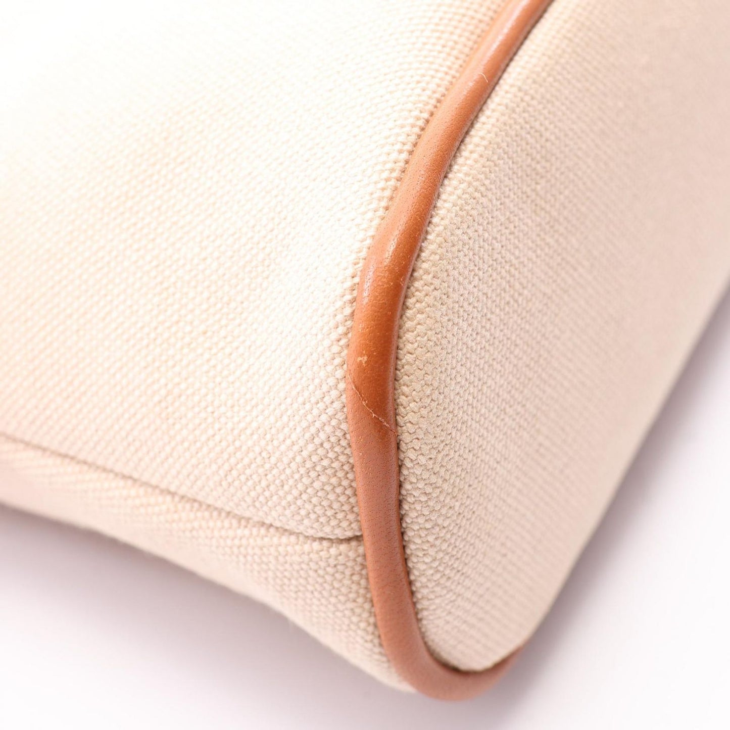 Hermes Pouch Bolide 20 01 Natural Canvas Leather Mini — view 7