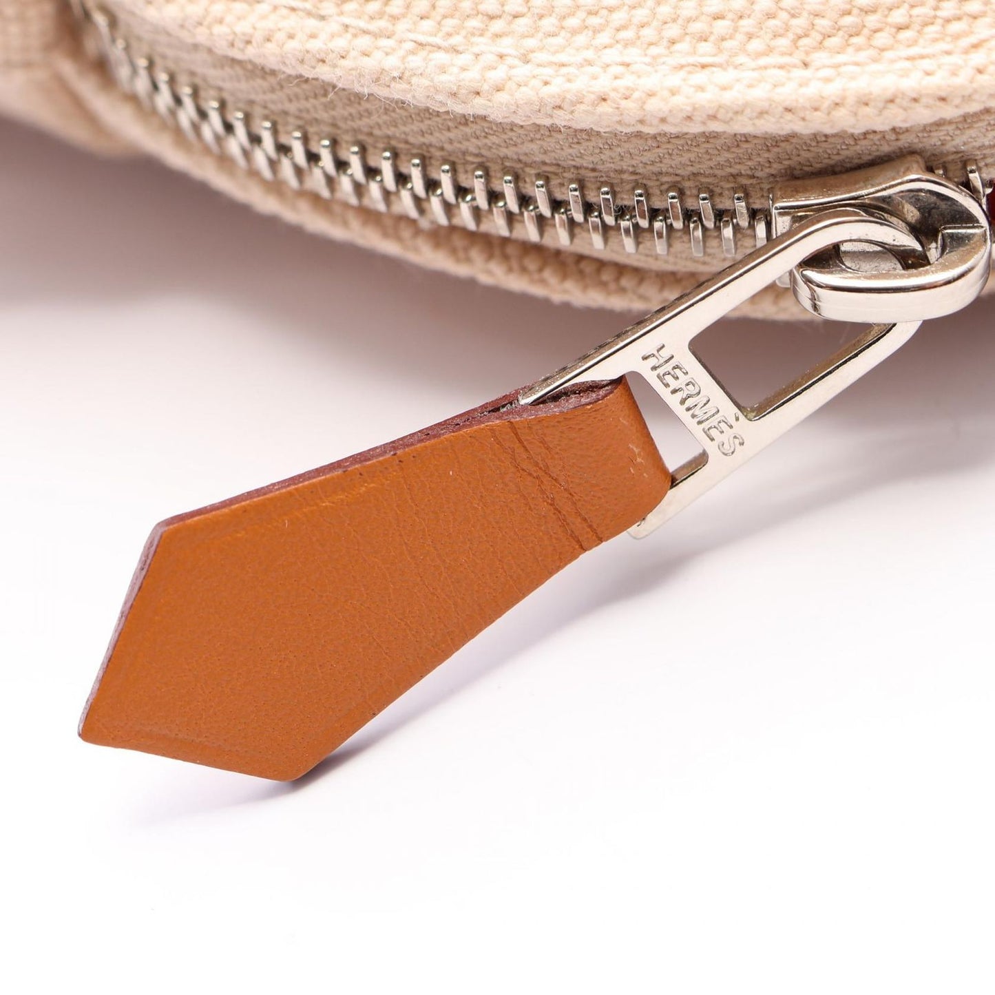 Hermes Pouch Bolide 20 01 Natural Canvas Leather Mini — view 5