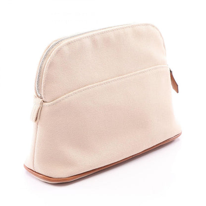 Hermes Pouch Bolide 20 01 Natural Canvas Leather Mini — view 2