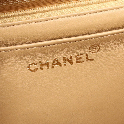 Chanel Shoulder Bag Deca Quilted 30 Single Flap Beige Caviar Leather Chain — view 4