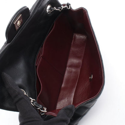 Chanel Shoulder Bag Quilted East Waist Black Lambskin Chain — view 3