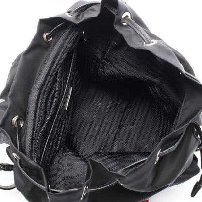 Prada Backpack New Vela Studs Black Nylon Leather — view 3