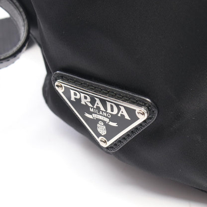 Prada Backpack New Vela Studs Black Nylon Leather — view 5