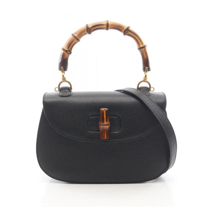 Gucci Handbag Bamboo 2-Way 000 Black Leather