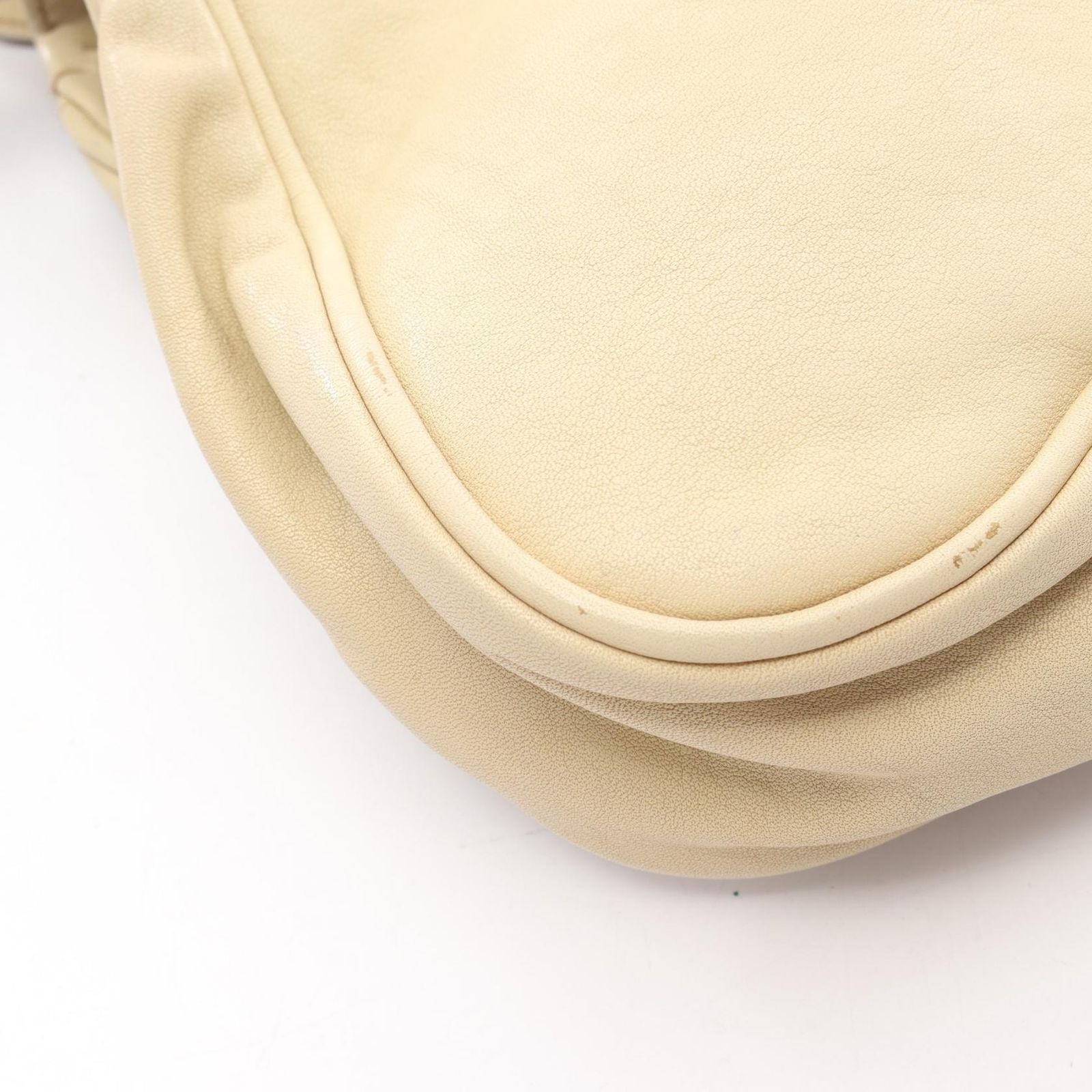 Dior Shoulder Bag Gaucho Bag Beige Leather — view 8