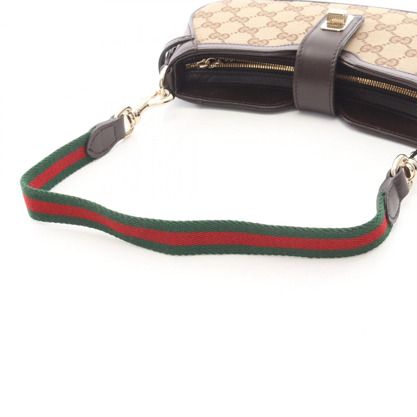 Gucci Handbag Moonside GG Canvas Beige Dark Brown Mini — view 7