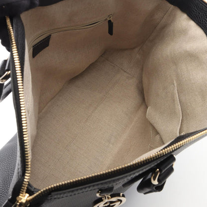 Gucci Handbag Interlocking Charm 2-Way Black Leather Tote — view 3