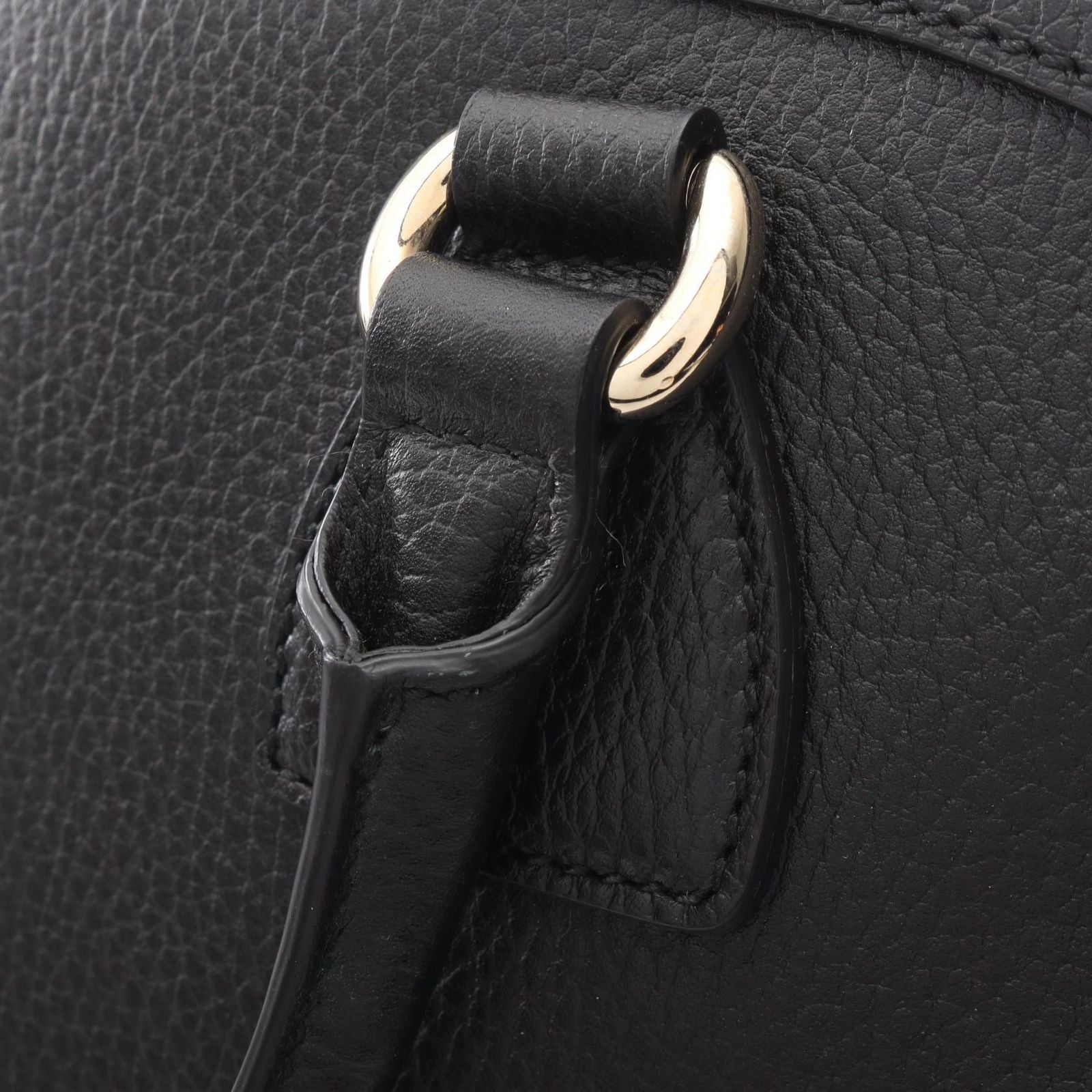Gucci Handbag Interlocking Charm 2-Way Black Leather Tote — view 6