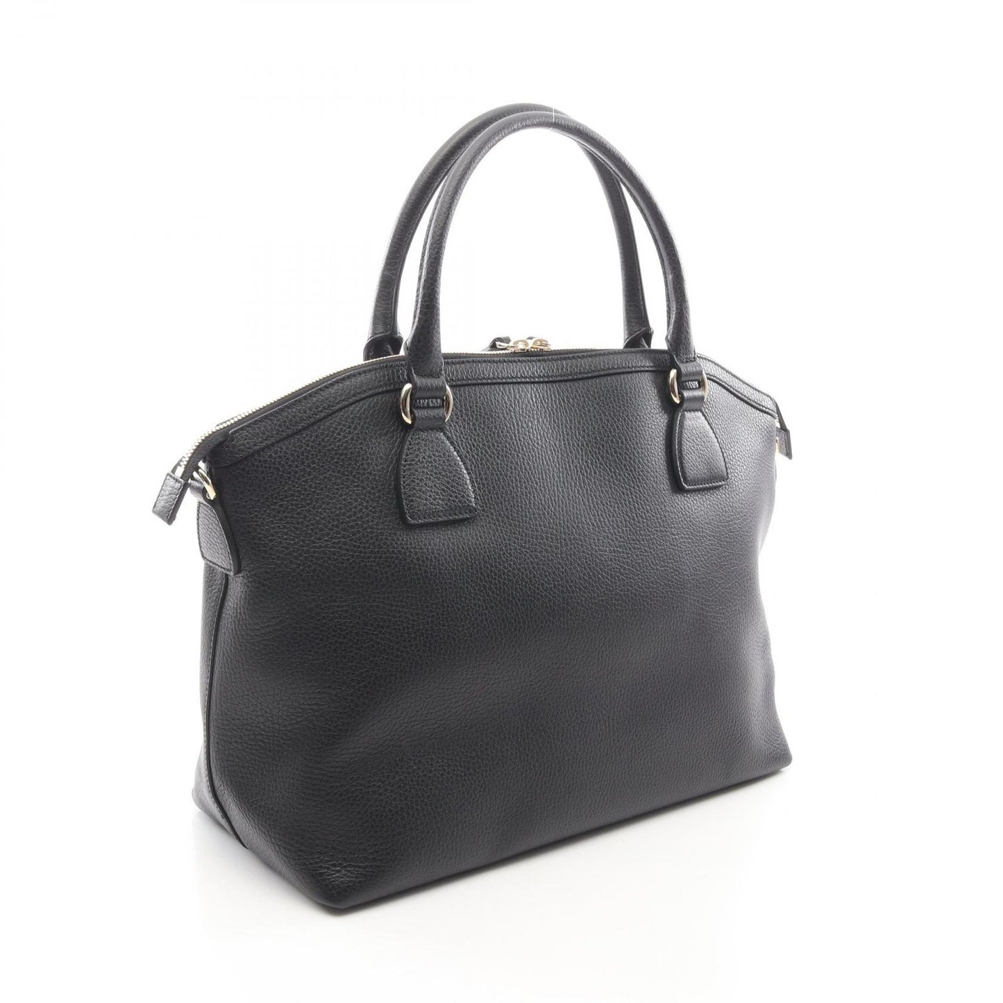 Gucci Handbag Interlocking Charm 2-Way Black Leather Tote — view 2