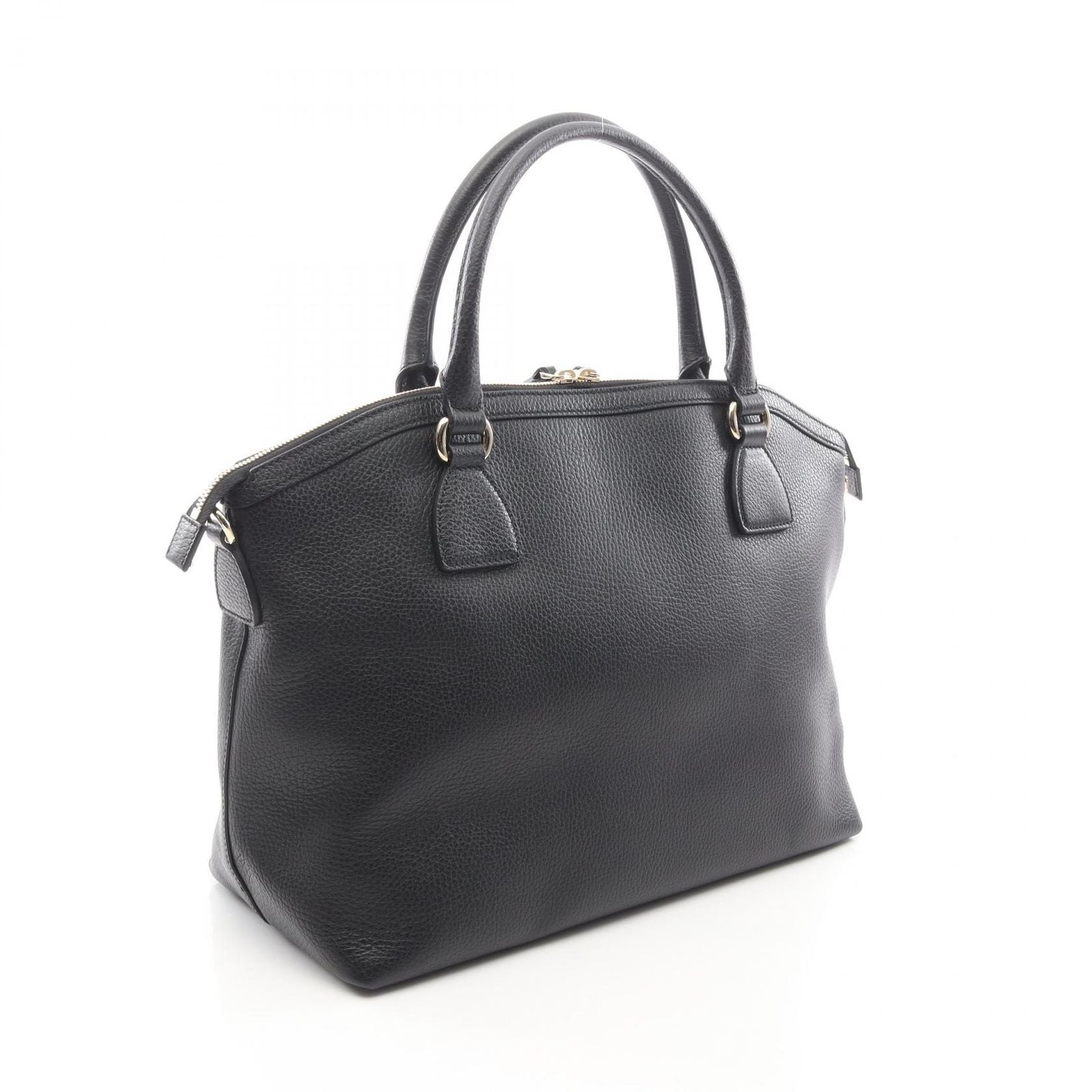 Gucci Handbag Interlocking Charm 2-Way Black Leather Tote — view 2