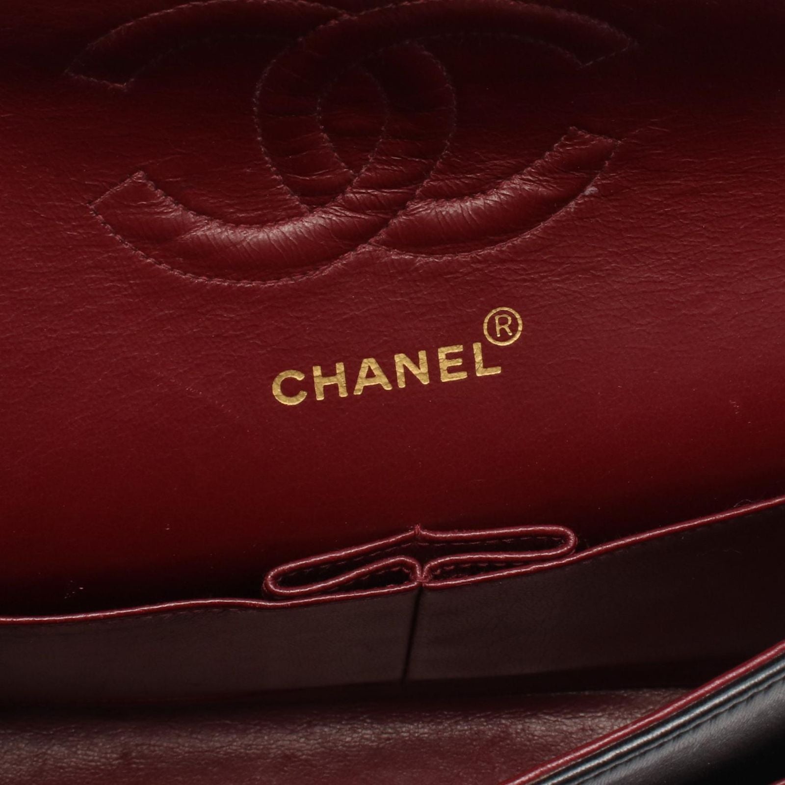 Chanel Shoulder Bag Quilted Double Flap Black Lambskin Chain — view 4