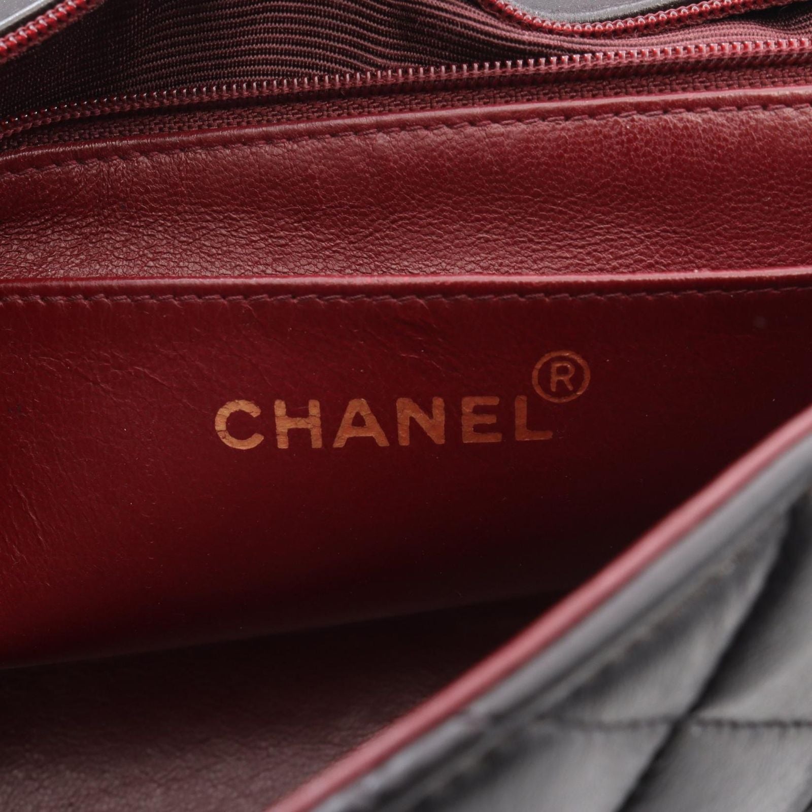 Chanel Shoulder Bag Quilted Diana Flap Black Lambskin Chain — view 4