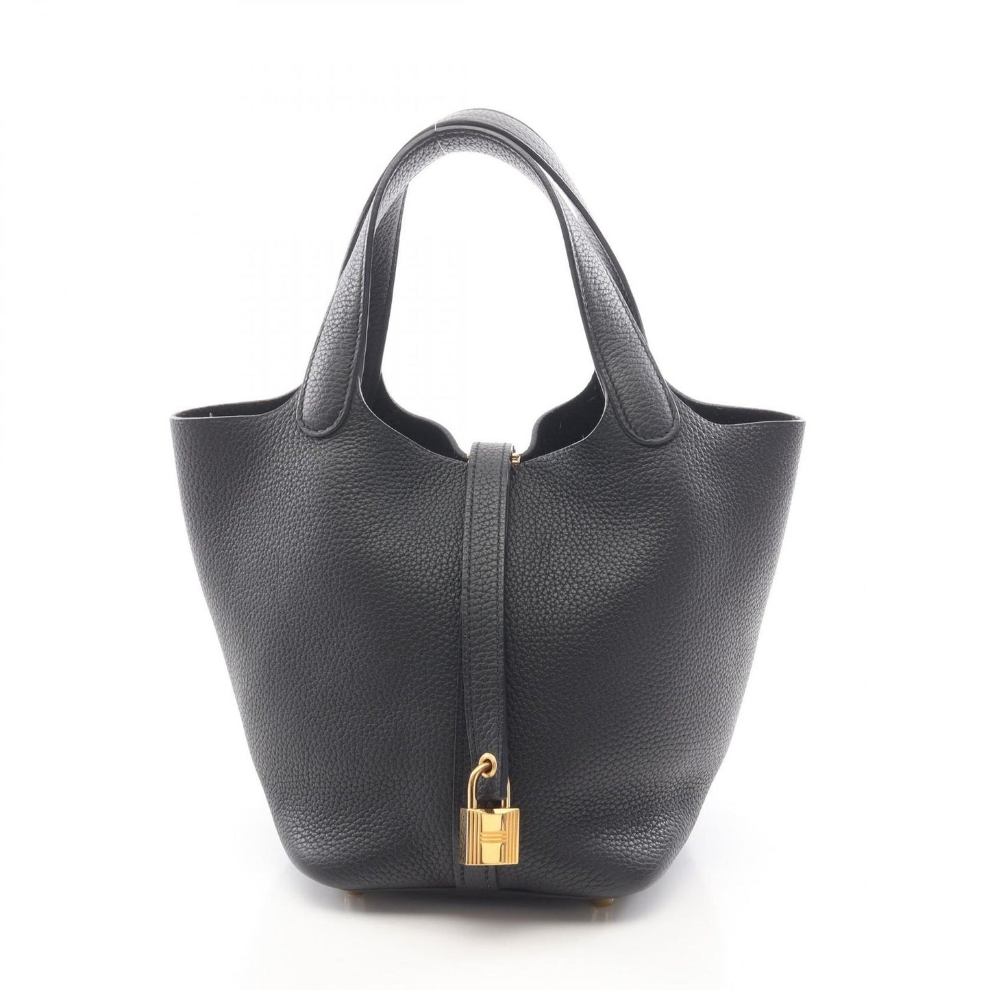 Hermes Handbag Picotin Lock PM Black Leather