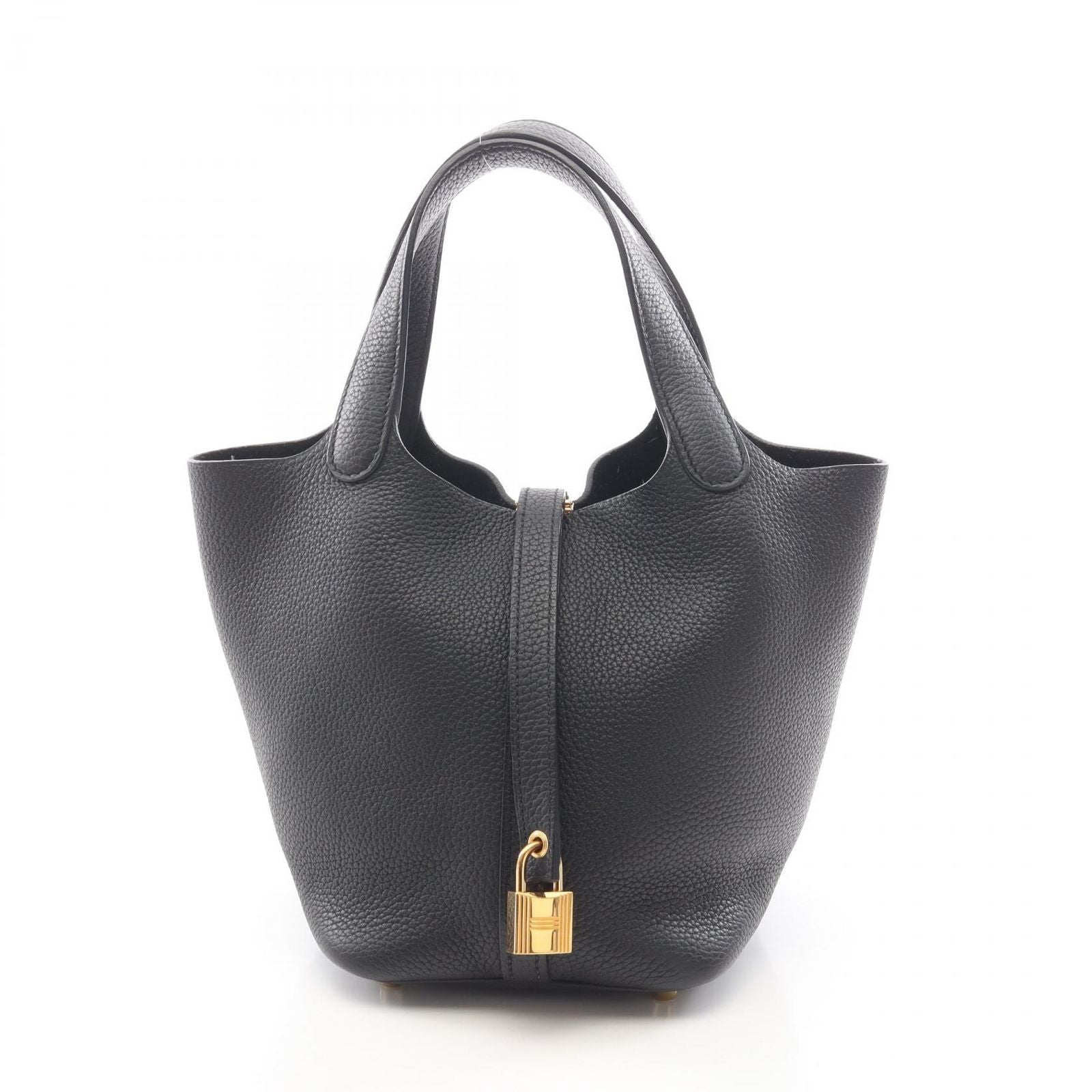 Hermes Handbag Picotin Lock PM Black Leather