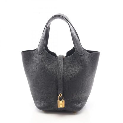 Hermes Handbag Picotin Lock PM Black Leather