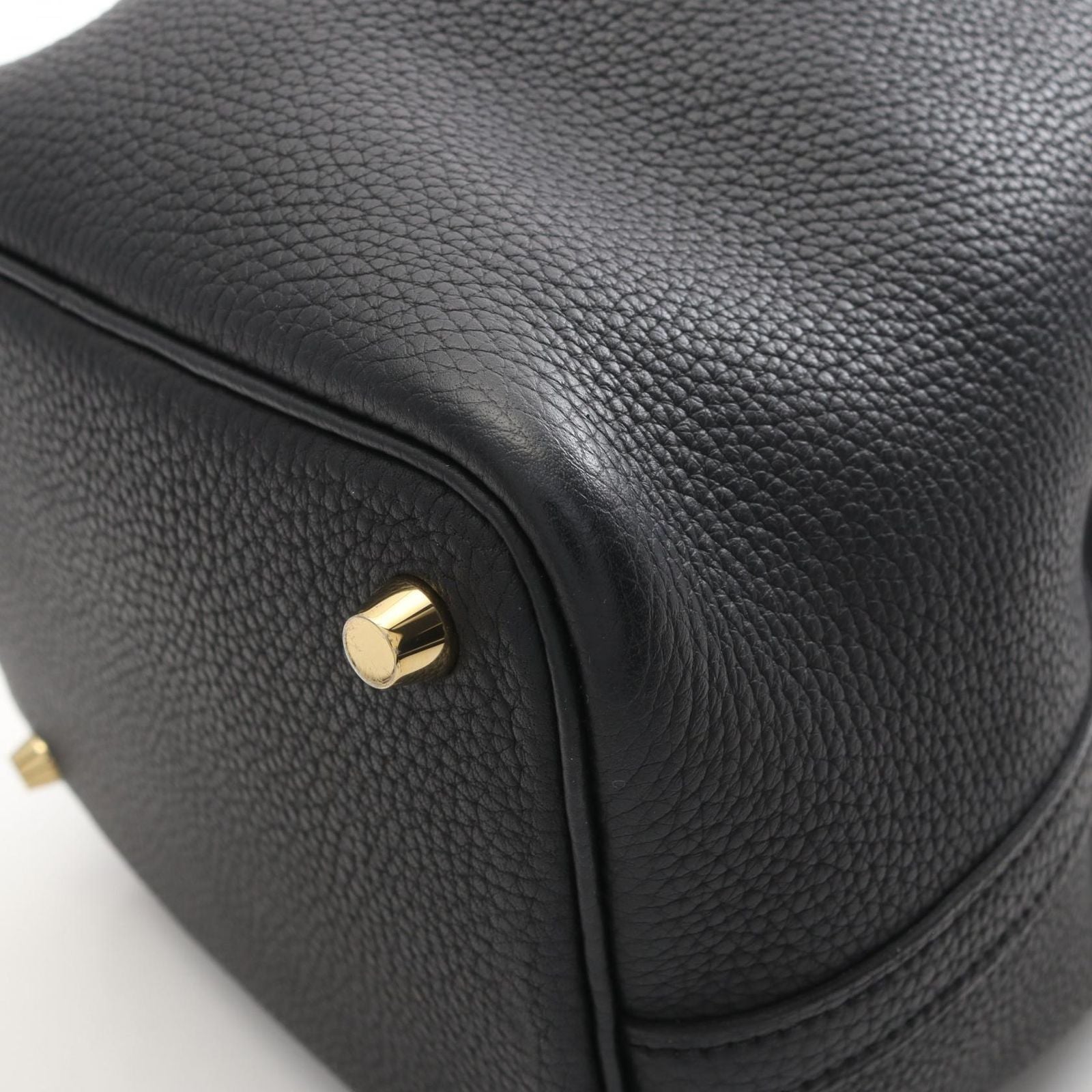 Hermes Handbag Picotin Lock PM Black Leather — view 6