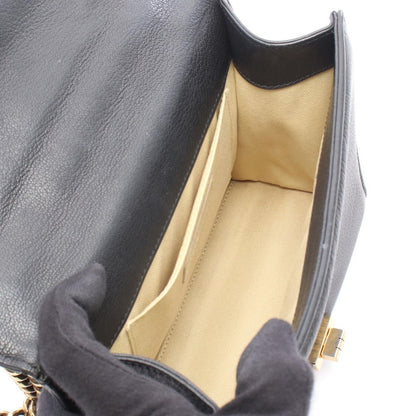 Chanel Shoulder Bag 2.55 Quilted 2-Way Black Leather Top Handle — view 3
