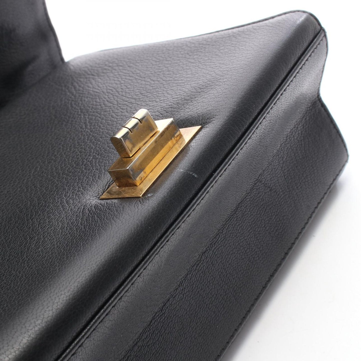 Chanel Shoulder Bag 2.55 Quilted 2-Way Black Leather Top Handle — view 7