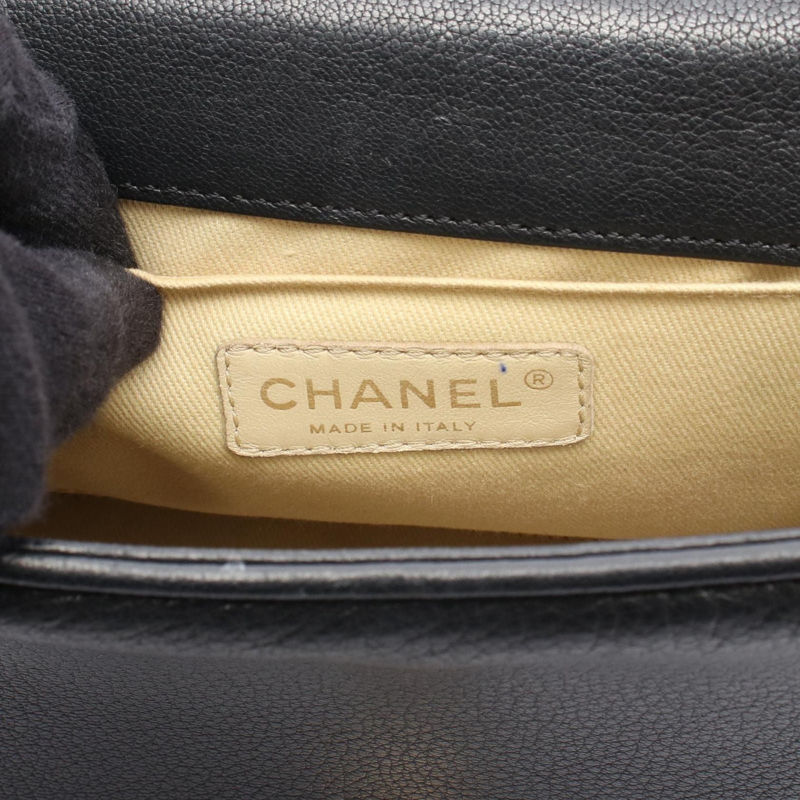 Chanel Shoulder Bag 2.55 Quilted 2-Way Black Leather Top Handle — view 4