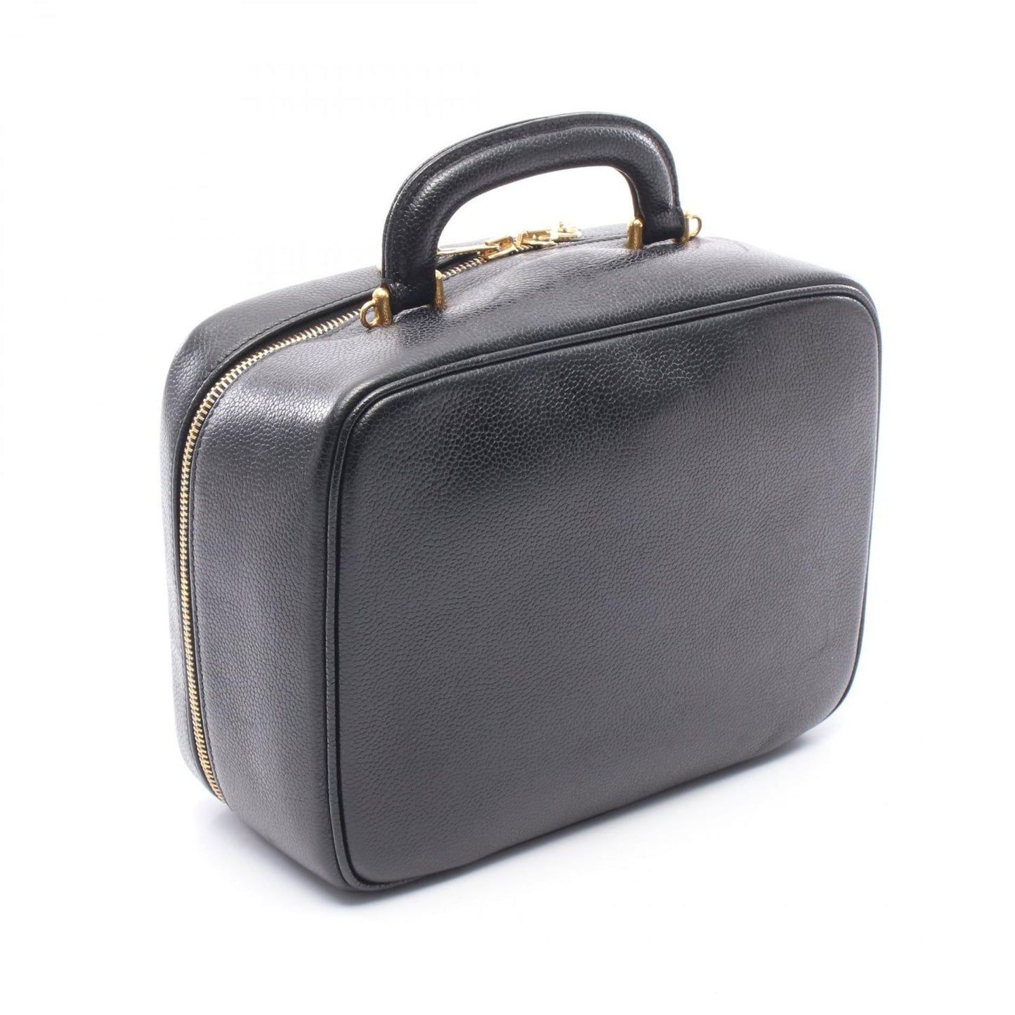 Chanel Handbag CC Logo 2-Way Black Calf CC Vanity — view 2