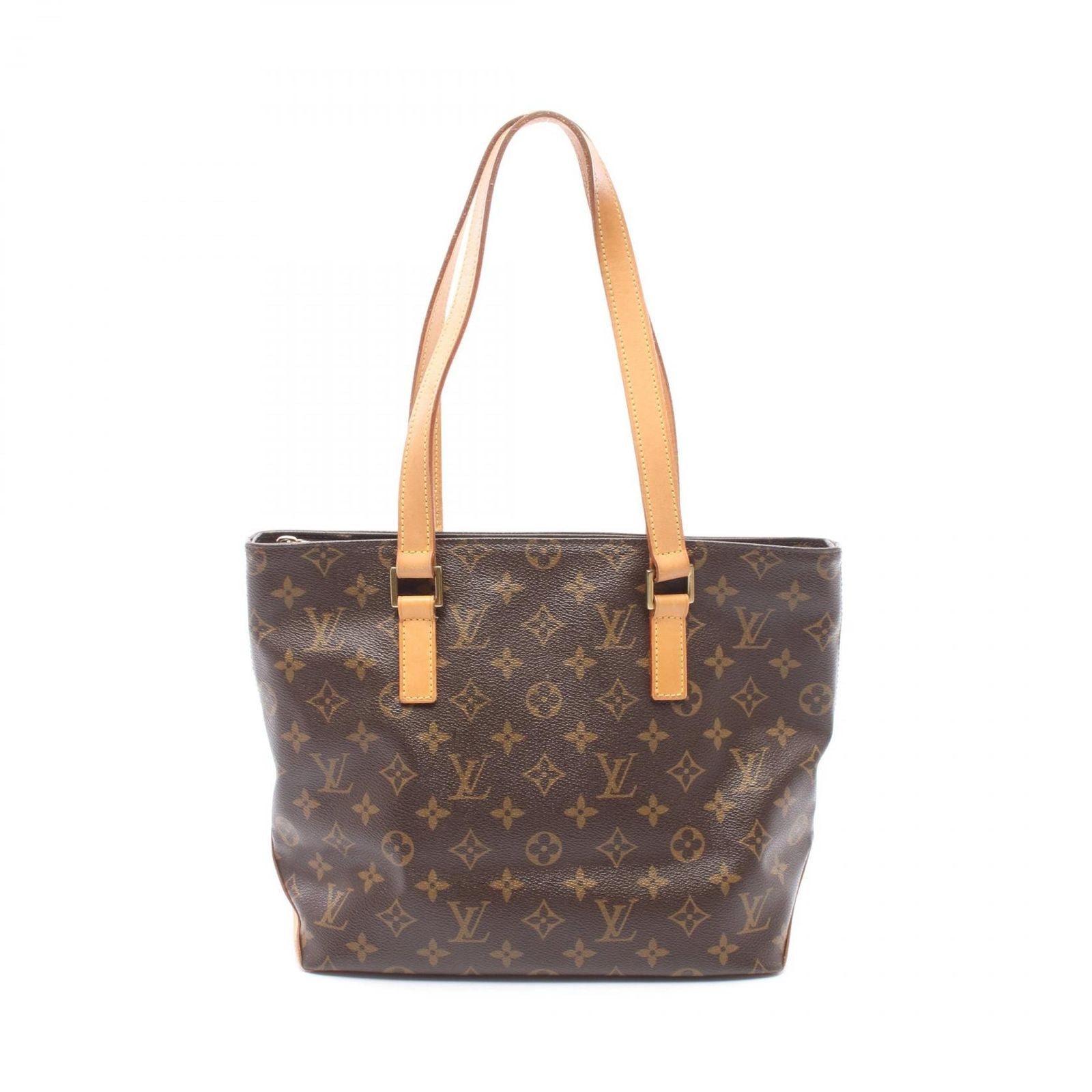 Louis Vuitton Shoulder Bag Cabas Piano Canvas Leather