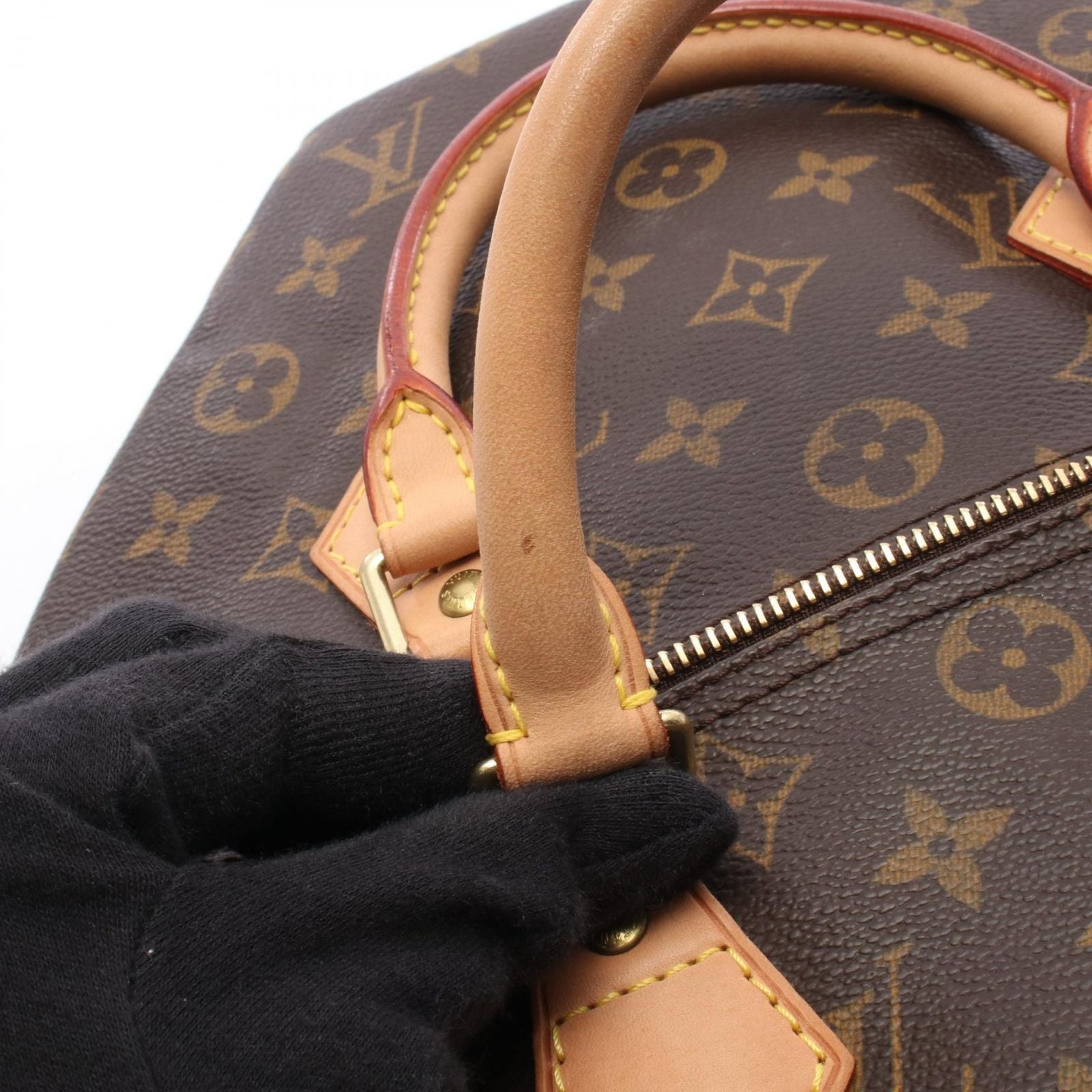 Louis Vuitton Handbag Speedy 30 Canvas Leather — view 9