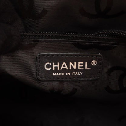 Chanel Tote Cambon Line Large Beige Black Leather — view 4