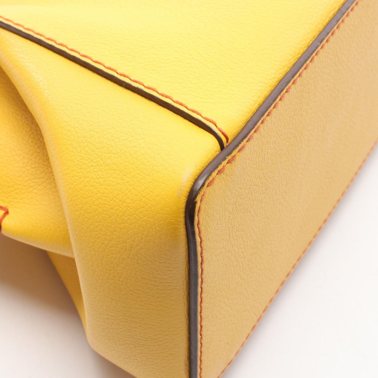 Cartier Shoulder Bag C de Cartier 2-Way Yellow Leather — view 7