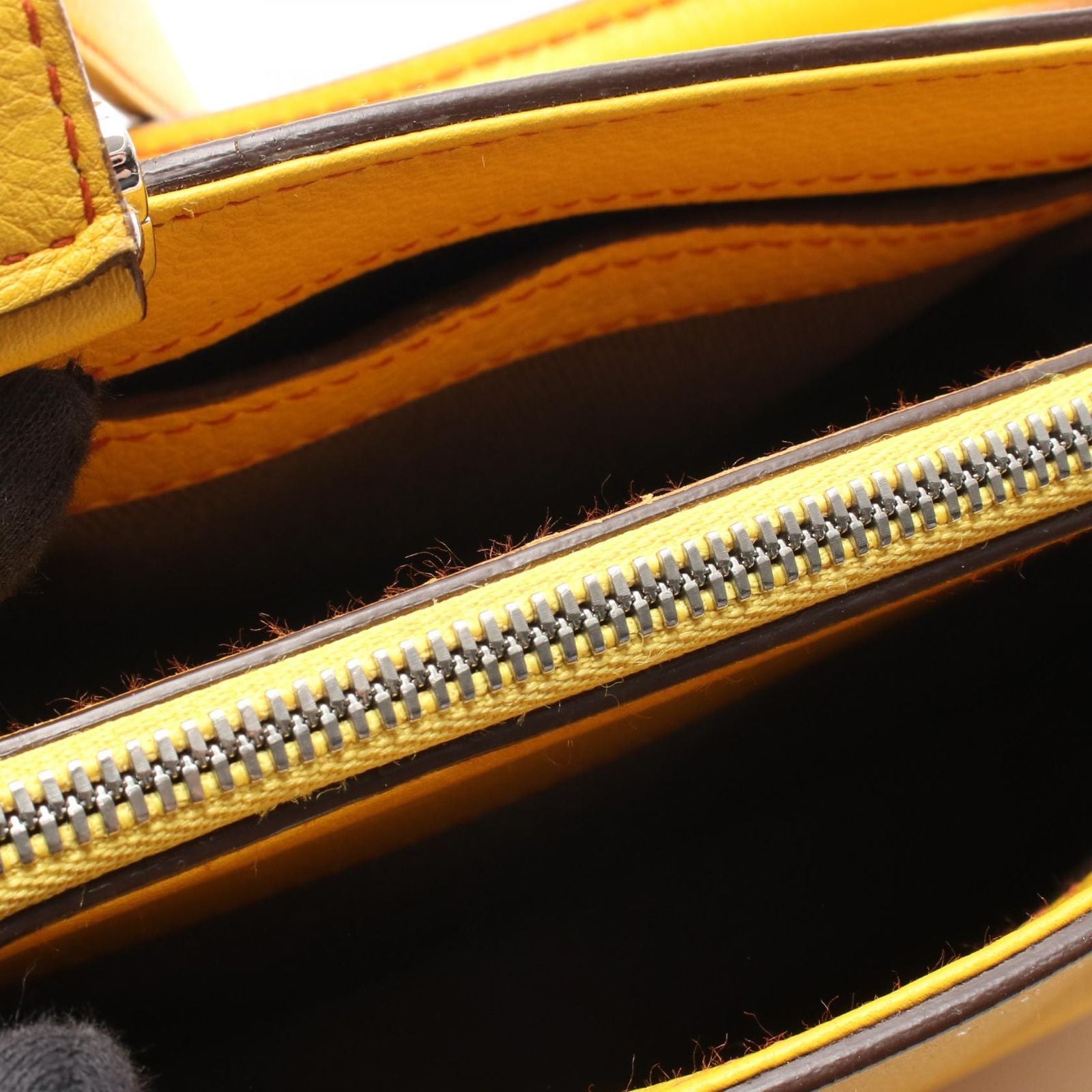 Cartier Shoulder Bag C de Cartier 2-Way Yellow Leather — view 5
