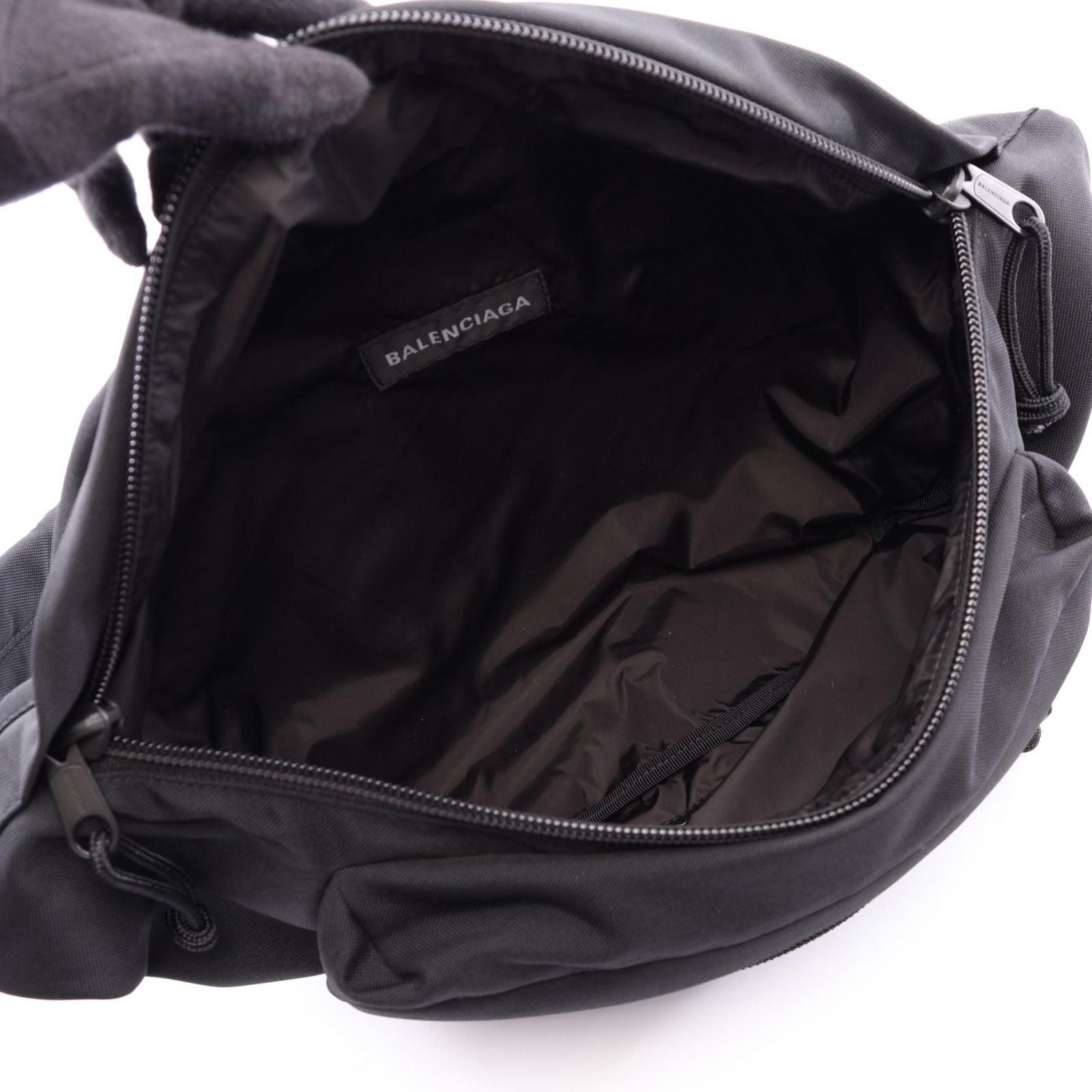 Balenciaga Waist Bag Explorer XXL Black Canvas — view 3