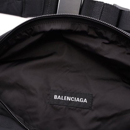 Balenciaga Waist Bag Explorer XXL Black Canvas — view 6