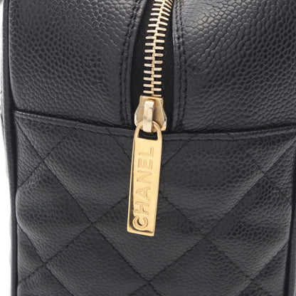 Chanel Handbag Quilted Black Caviar Leather — view 9