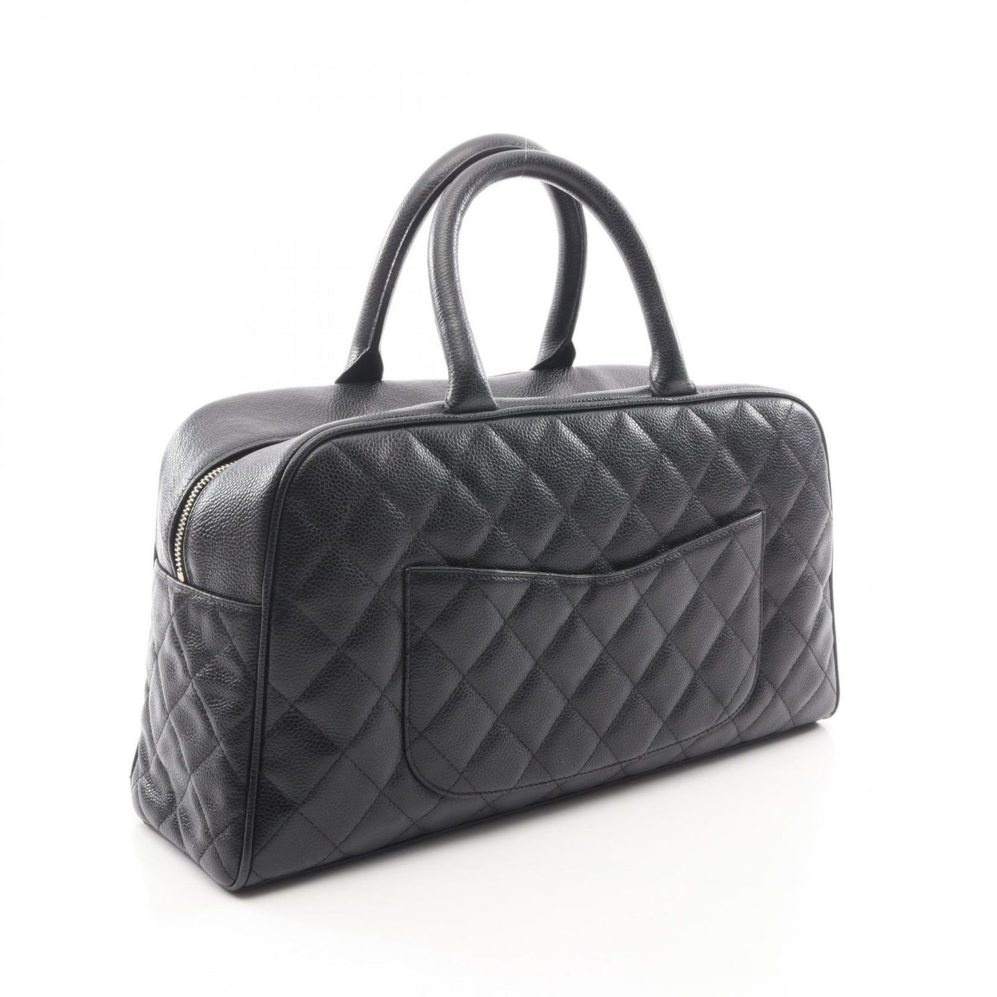Chanel Handbag Quilted Black Caviar Leather — view 2