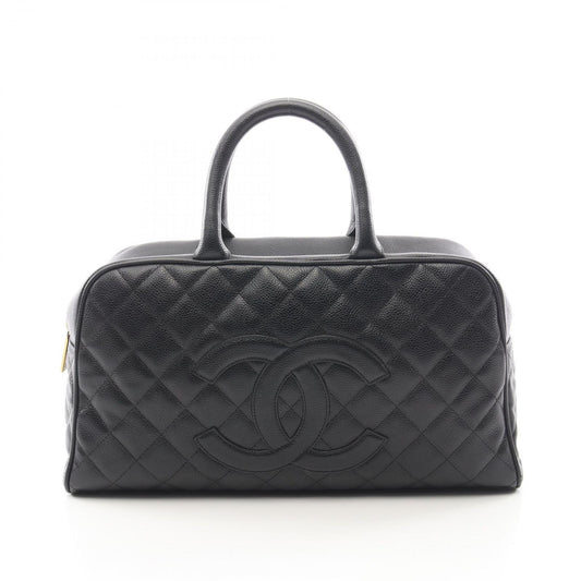 Chanel Handbag Quilted Black Caviar Leather