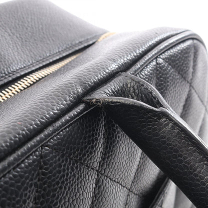 Chanel Handbag Quilted Black Caviar Leather — view 7