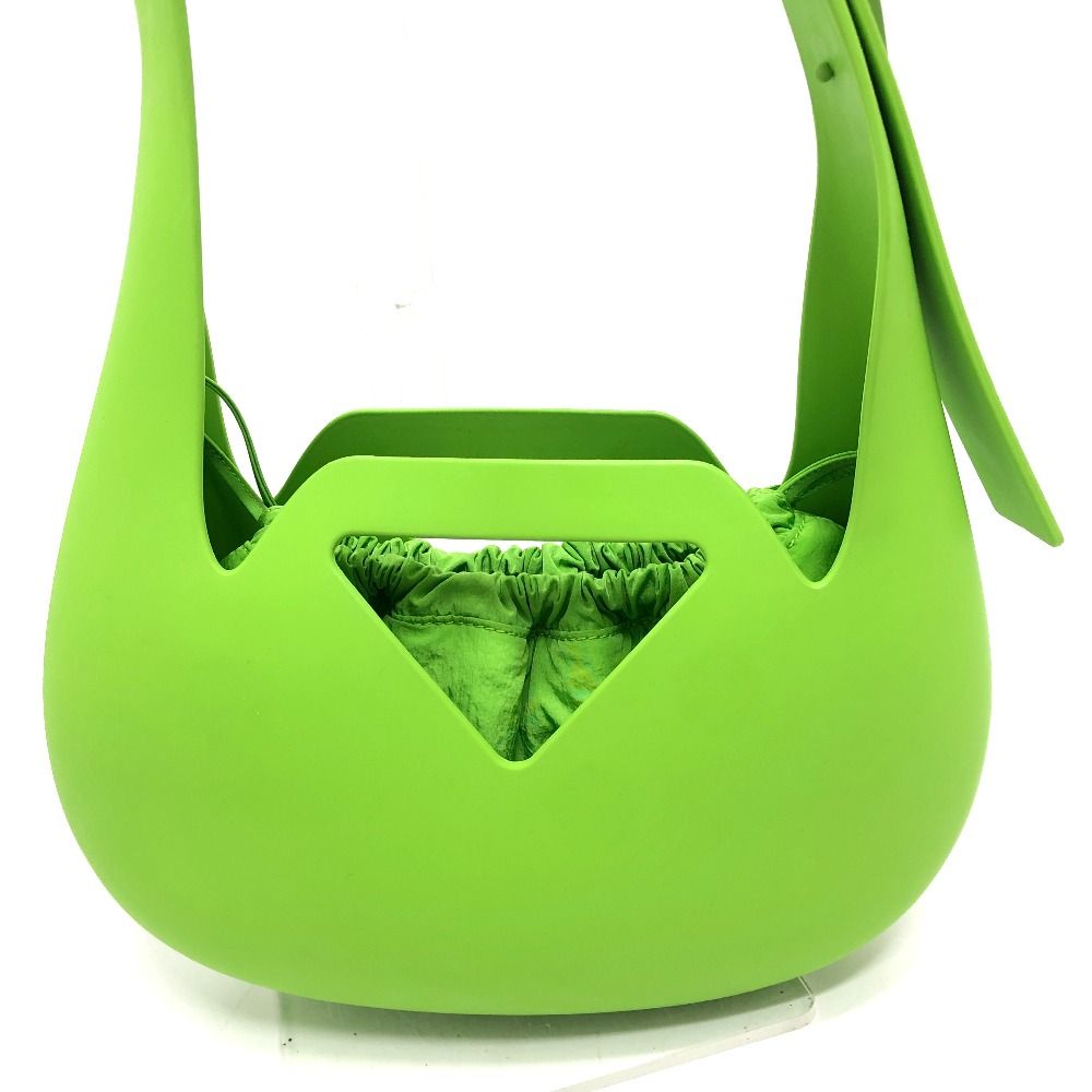Bottega Veneta Shoulder Bag Punch Rubber Green — view 3