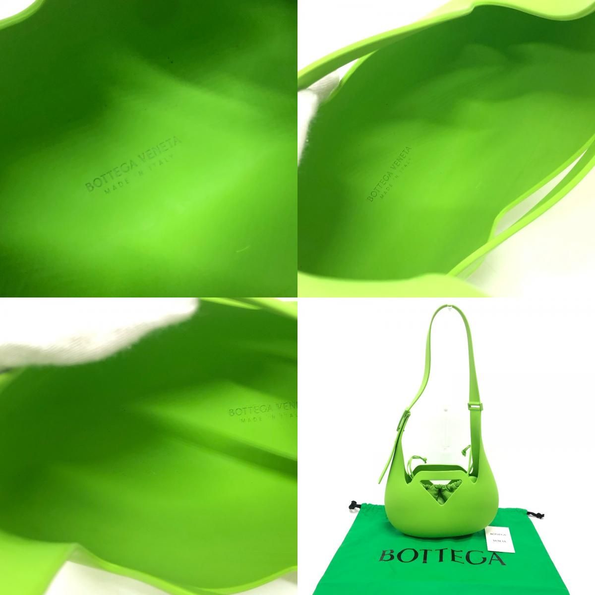 Bottega Veneta Shoulder Bag Punch Rubber Green — view 9