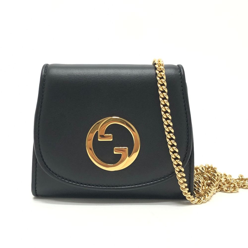 Gucci Shoulder Bag Blanc Di Leather Black
