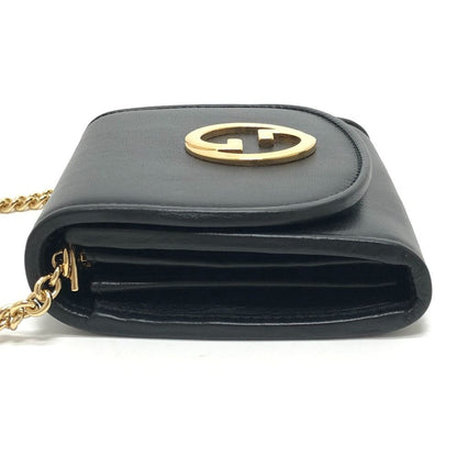 Gucci Shoulder Bag Blanc Di Leather Black — view 3