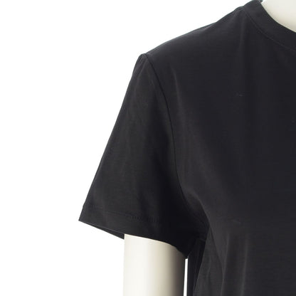 Chanel Cotton Top Back Coco Button Short Sleeve Dress Black — view 6
