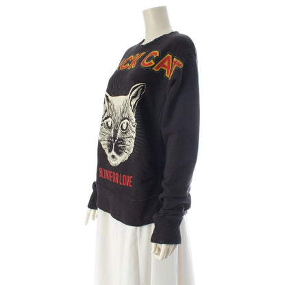 Gucci Black Cat Logo Print Sweatshirt — view 2