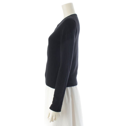 Hermes Cashmere Cadena Zip Knit Cardigan Jacket Black XS — view 3