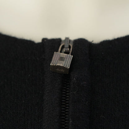 Hermes Cashmere Cadena Zip Knit Cardigan Jacket Black XS — view 7