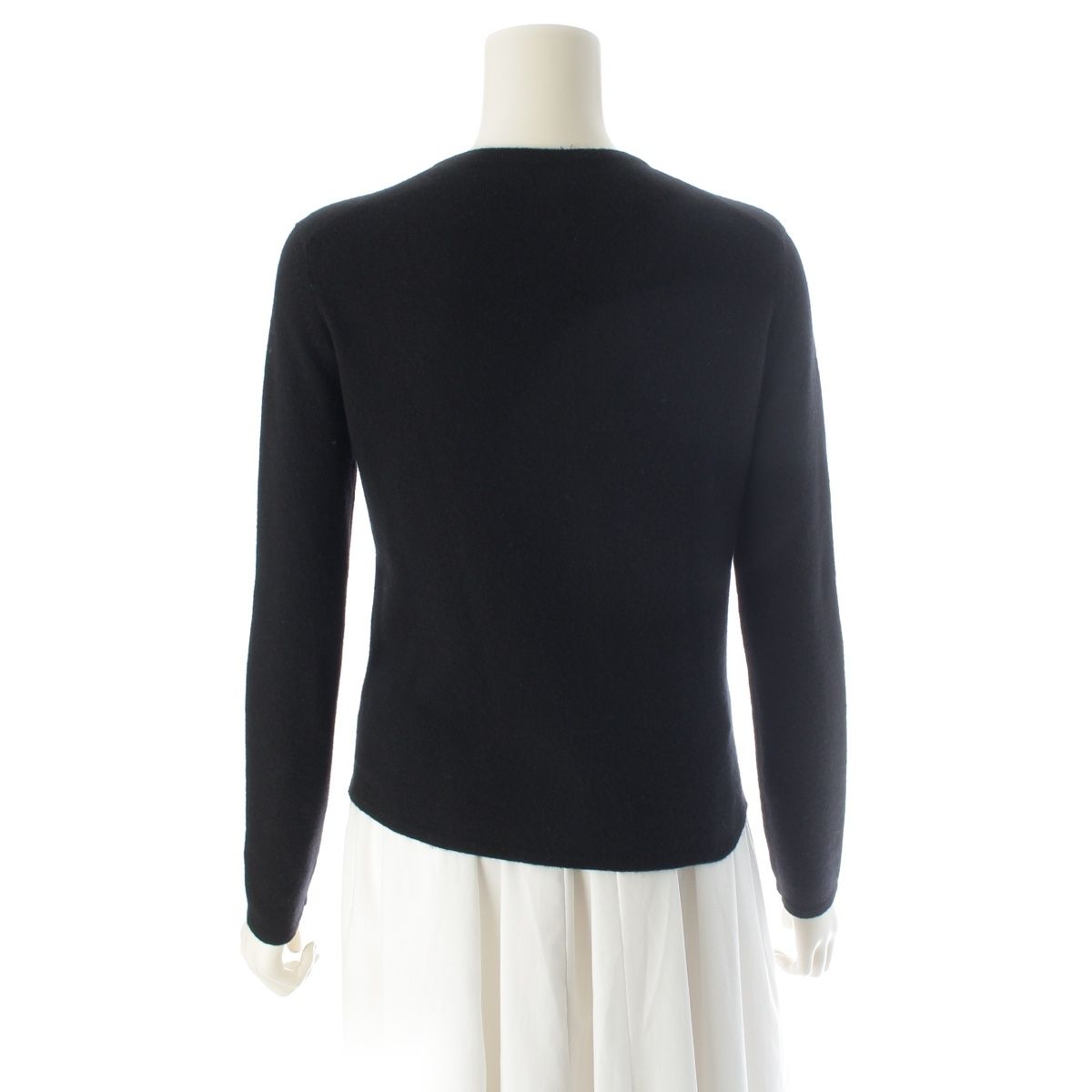 Hermes Cashmere Cadena Zip Knit Cardigan Jacket Black XS — view 4
