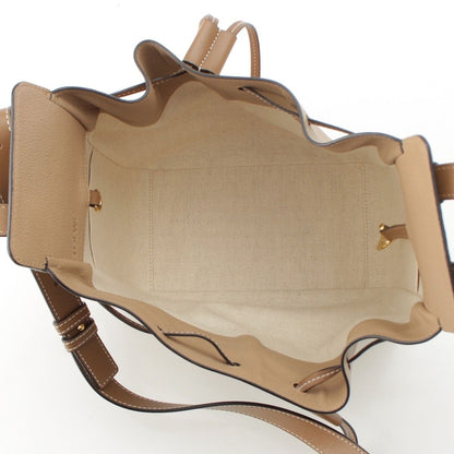 Loewe Hammock Drawstring Small Leather 2-Way Shoulder Handbag Sand — view 6