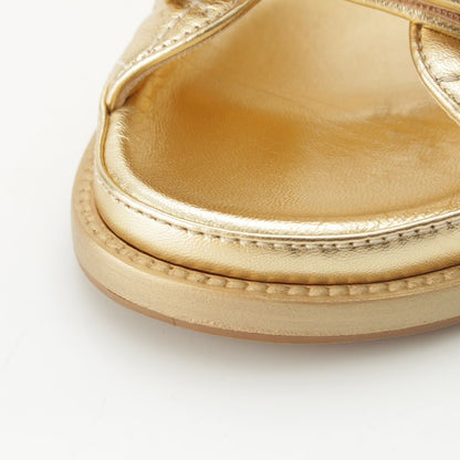 Chanel CC Logo Pearl Ribbon Sandal — view 8