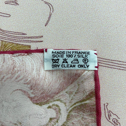 Hermes Scarf Carre 90 Light Pink Multi Brides de Gala — view 3