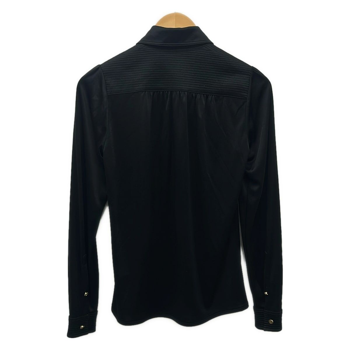 Gucci Long Sleeve Shirt Blouse S Black — view 2
